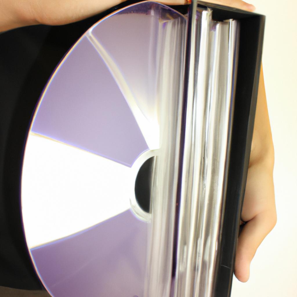 Person holding a DVD case